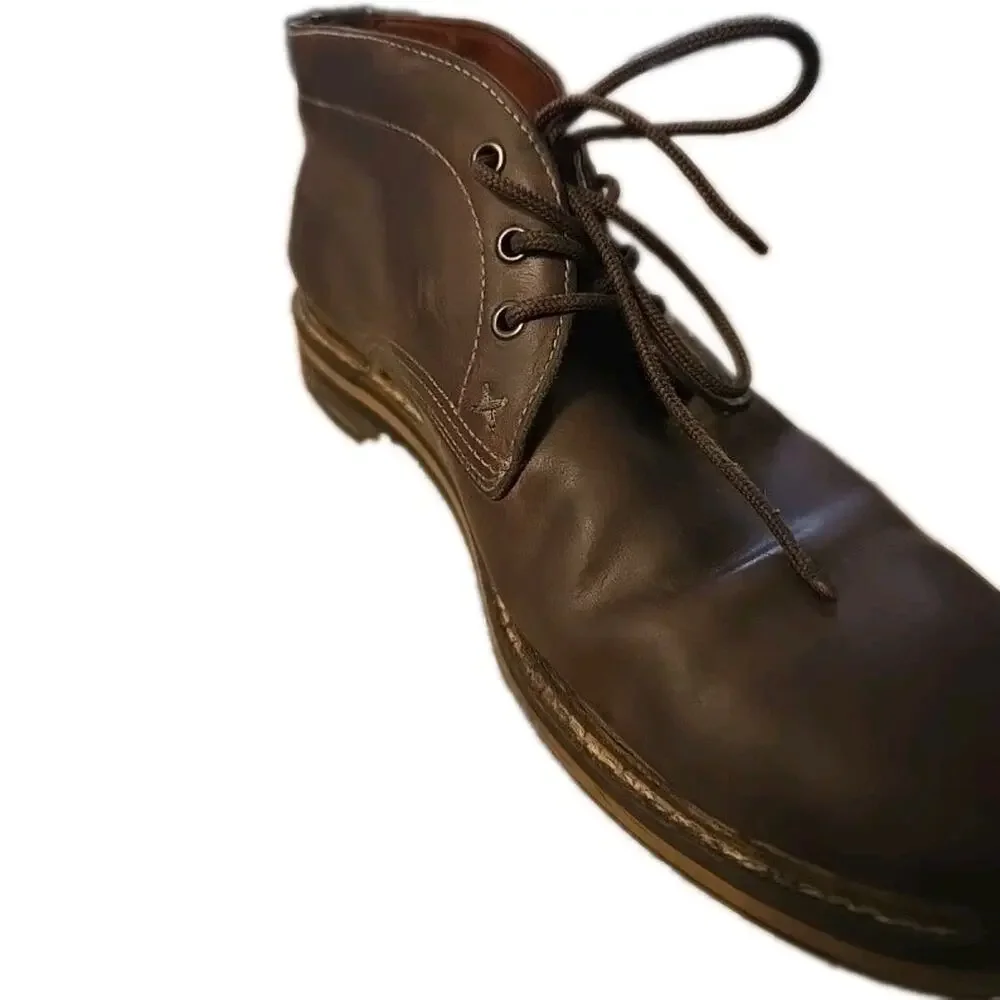 WOLVERINE 1883 Francisco Brown Chukka Boot Men 8.5 W00768 Leather Boots Lace Up